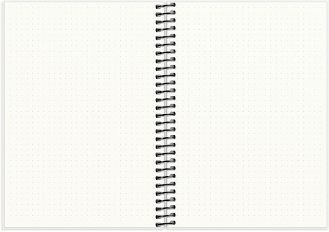 Produktbilde 2 for Notatbok A5 DotNotes, spiralbundet, Burde
