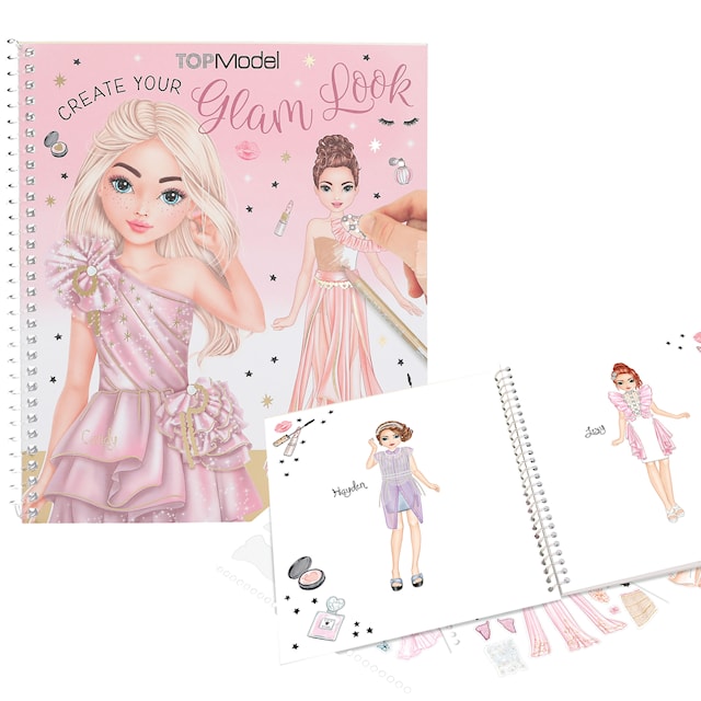 Produktbild 3 för Stickers & Målarbok Dress Me Up Glam Look TOPModel