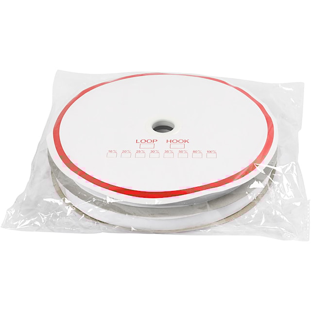 Produktbild 2 för Kardborre Svart självhäftande 2 cm 25 m