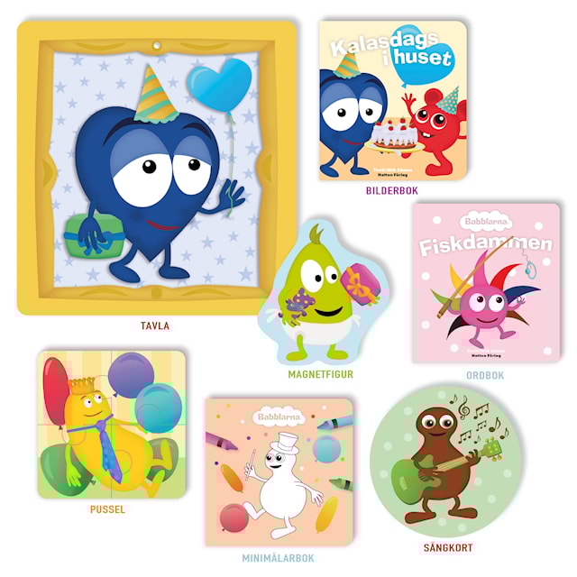 Produktbild 2 för Min Första Bokhylla Kalas Babblarna