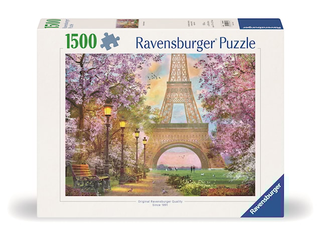 Produktbilde 1 for Romantiske Paris Puslespill 1500 brikker, Ravensburger