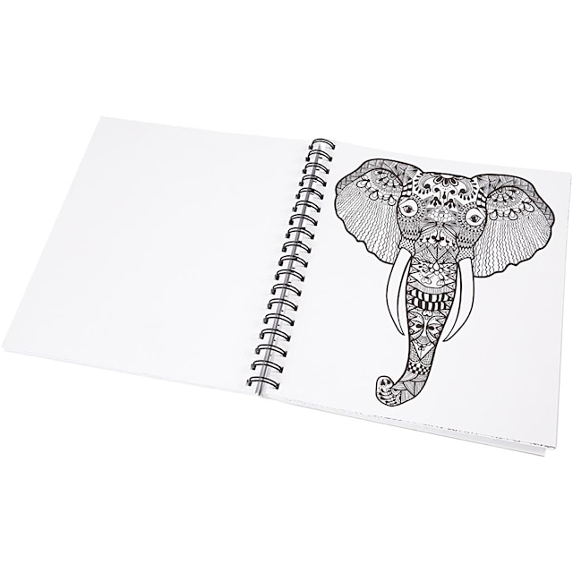 Tuotekuva 3 - Aikuisten värityskirja, koko 19,5x23 cm, 64, 1 kpl