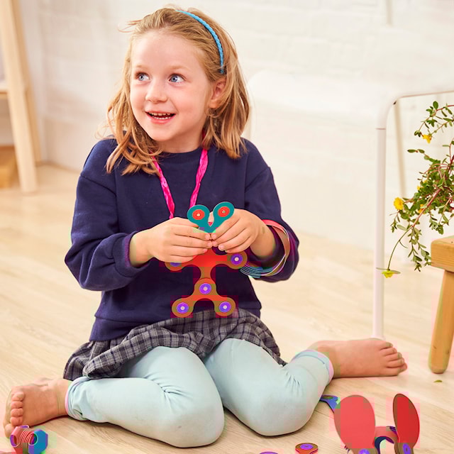 Produktbild 4 för Itsy Pack 18 Delar Flamingo/Turkos Clixo