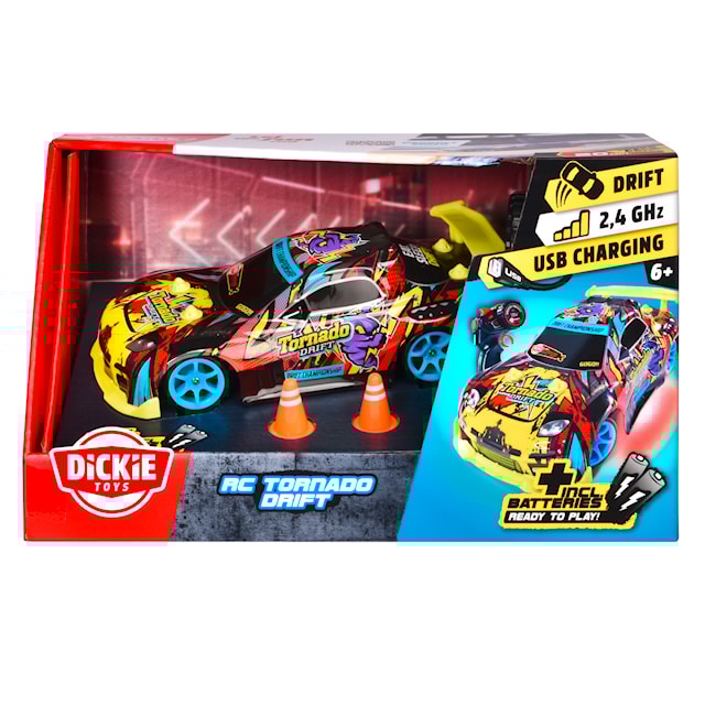 Tuotekuva 4 - Tornado Drift Radiokäyttöinen Auto 22 cm Dickie Toys