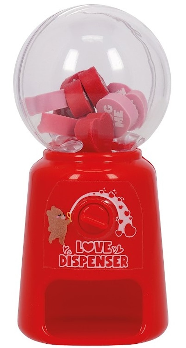 Produktbilde 3 for Viskelær-automat, Love dispenser med 12 mini-viskelær