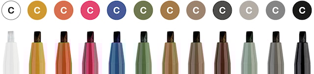 Produktbilde 3 for Kalligrafipenn Pitt artist pen Calligraphy 12-pack