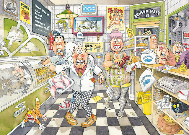 Produktbilde 4 for Wasgij Mystery 2 - Stop The Clock! Puslespill 1000 brikker