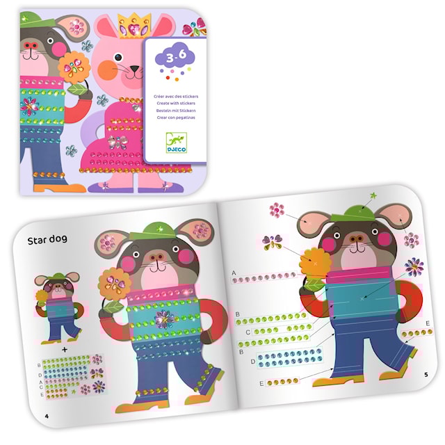 Produktbilde 3 for Dekorhobby Glitrende Mosaikksteiner 4 Ark Djeco