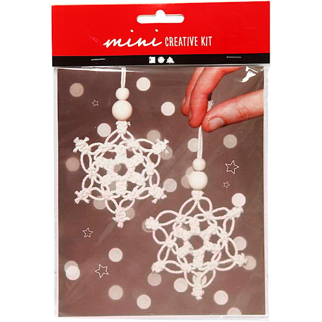 Produktbilde 2 for Mini DIY Kit, macramé iskrystall, H: 10 cm, 1 pk.