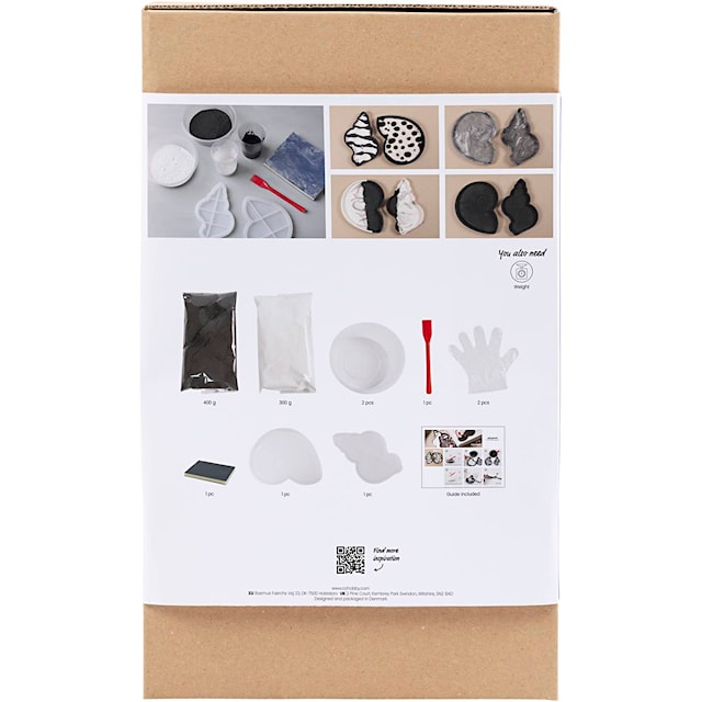 Produktbild 4 för DIY Kit Resingjutning Snäcka Svart Vit Creativ Company