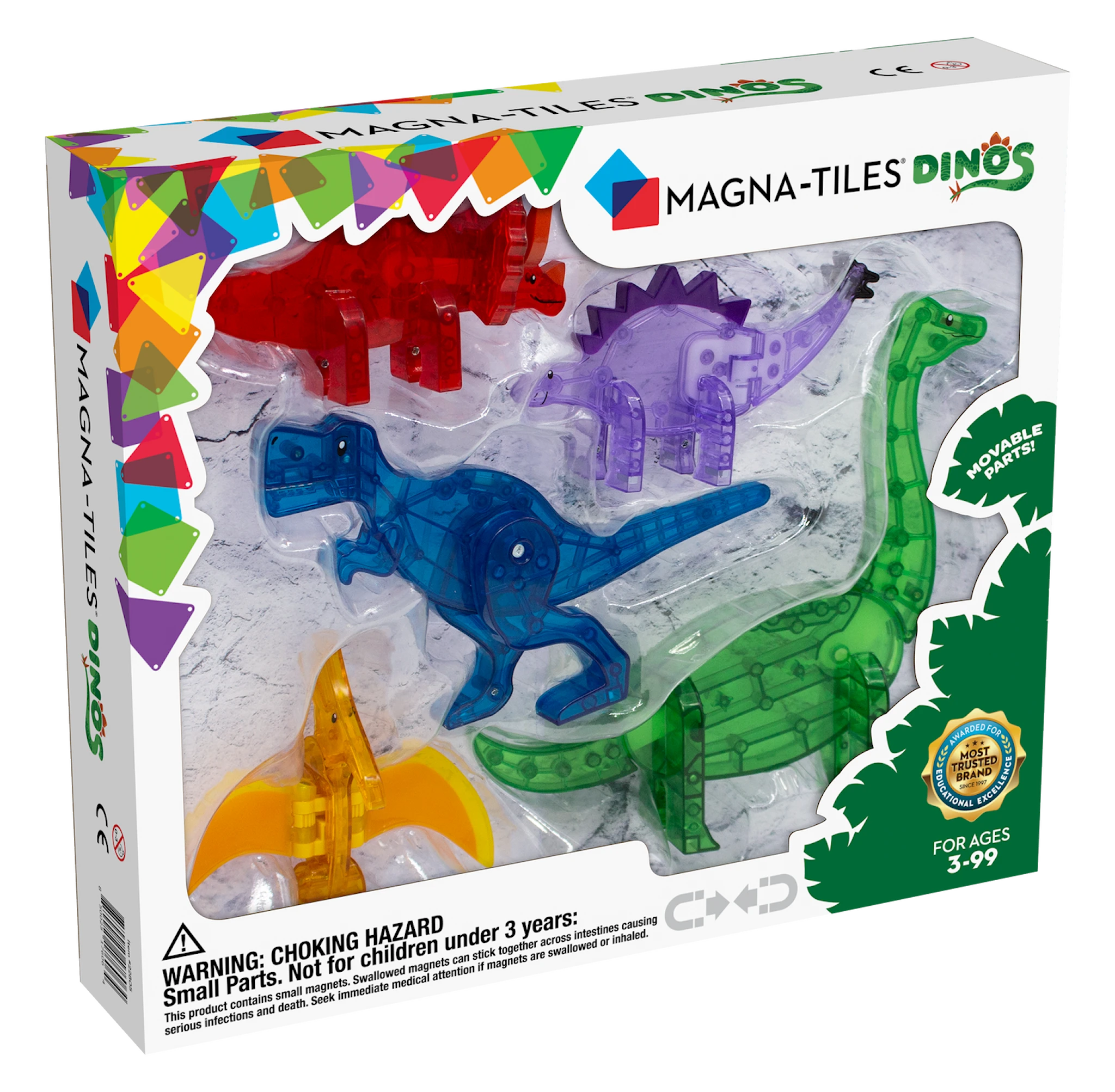 Produktbild för Magna-Tiles Dinos 5 st