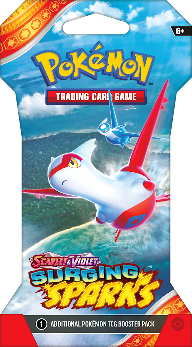 Produktbilde 2 for Pokémon Scarlet & Violet Surging Sparks SV8 Sleeved Booster