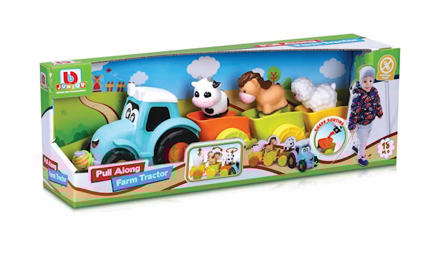 Produktbild 5 för Traktor med Djur Pull along Bb Junior