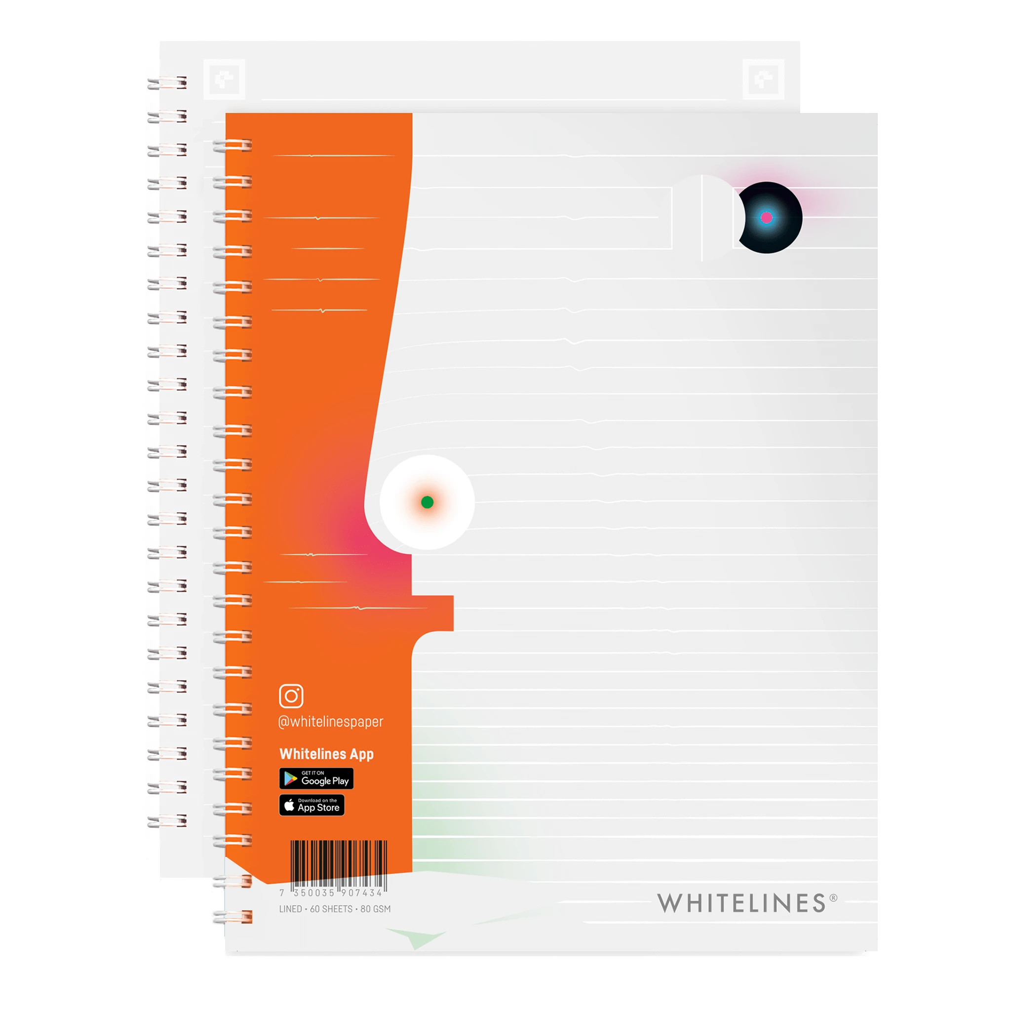 Tuotekuva ille Whitelines Revelations Kierrelehtiö A5 Viivallinen