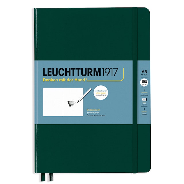 Produktbilde 1 for Skissebok A5 Forest Green Leuchtturm 1917