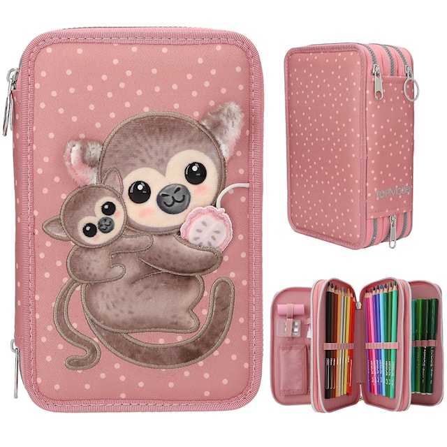 Tuotekuva 1 - Kolmiosainen penaali Apinat Juicy TOPModel