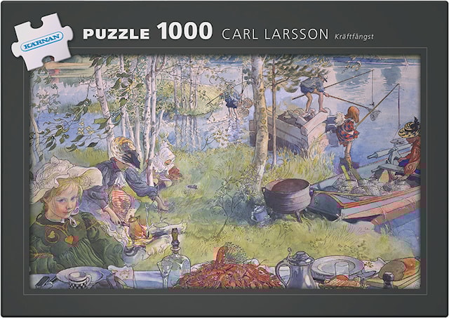 Produktbild 2 för Carl Larsson, Kräftfångst, Pussel, 1000 bitar, Egmont Kärnan