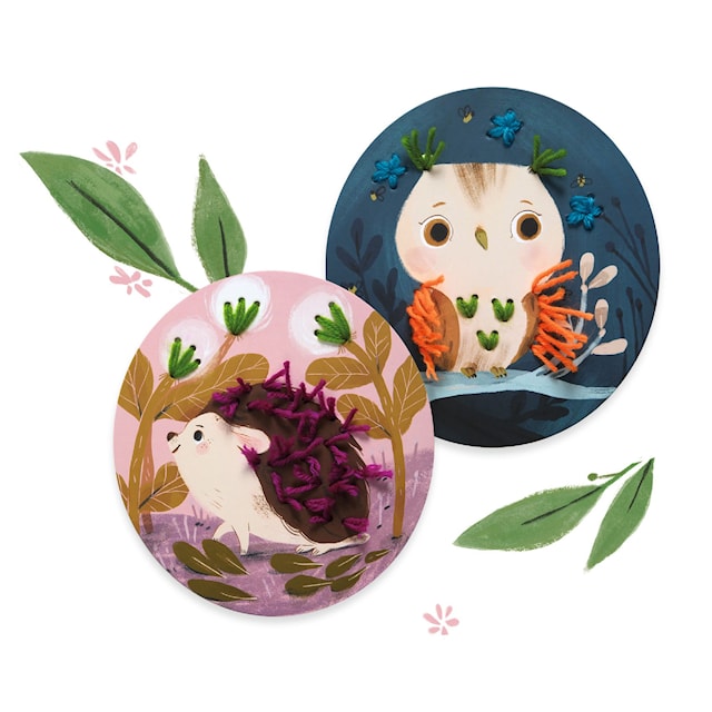 Tuotekuva 4 - Ensimmäinen kirjontani 4 eläintä Djeco