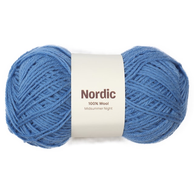 Nordic 100% ull 100 gr Midsommernatt blå A836 Adlibris