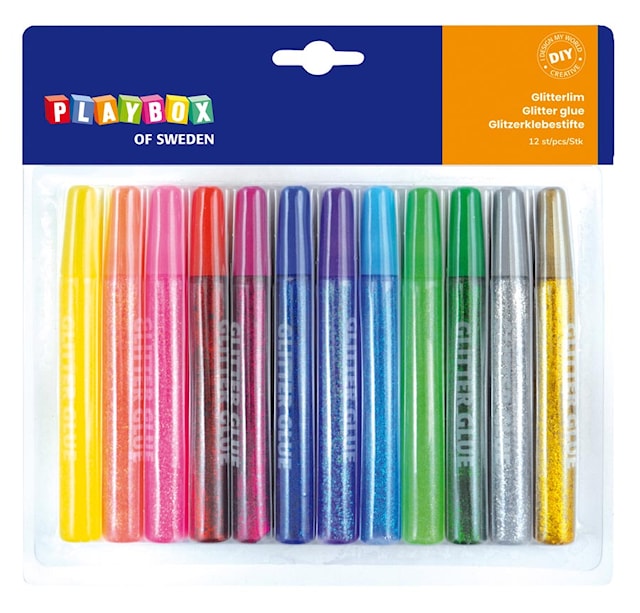Produktbild 1 för Glitterlim 12-p, Playbox