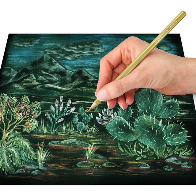 Produktbilde 6 for Fargeblyanter Metallic 12-pakning FSC 100% Staedtler