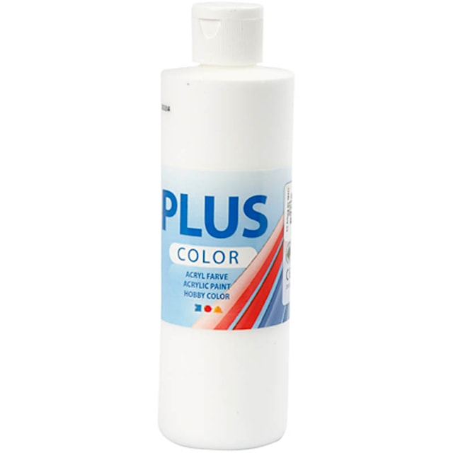 Produktbilde 1 for Plus Color hobbymaling, 250 ml, hvit