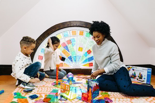 Produktbild 5 för Magna-Tiles Clear Colours 32 bitar