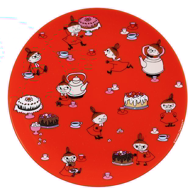 Mumin Lilla My Flat tallrik Röd Rätt Start