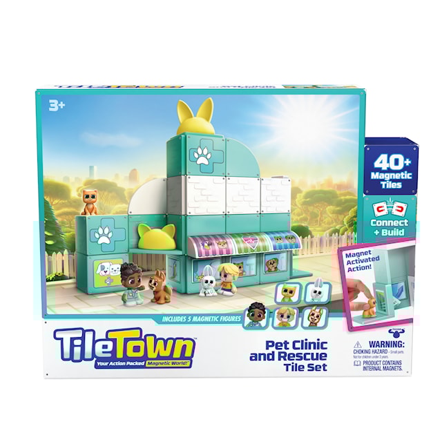 Tuotekuva 1 - Eläinsairaalan Tile Town magneettilelu