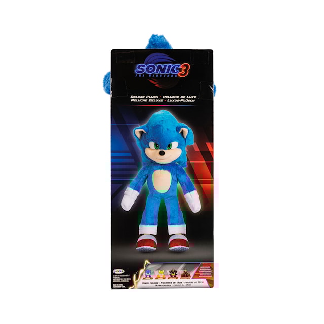 Produktbild 3 för Sonic the Hedgehog 3 Movie Gosedjur 33 cm Deluxe Sonic