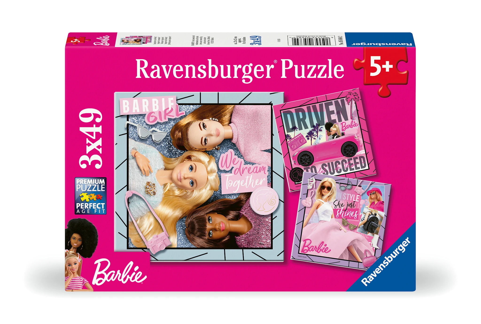 Tuotekuva ille Palapelit Barbie 3x49 palaa, Ravensburger