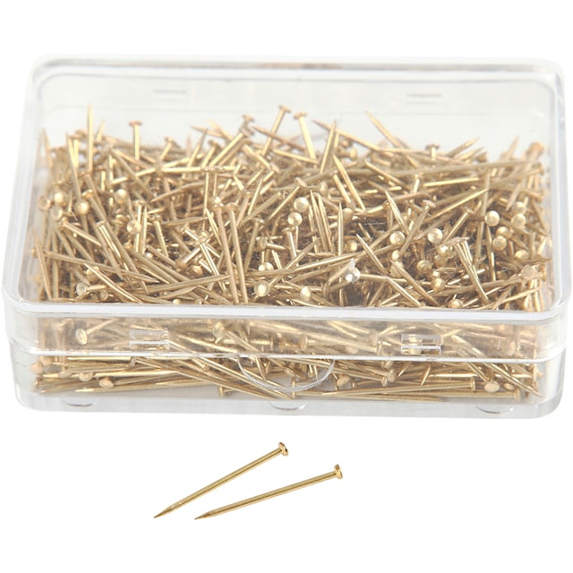 Produktbild 6 för Knappnålar 0,5 mm Guld 25 g