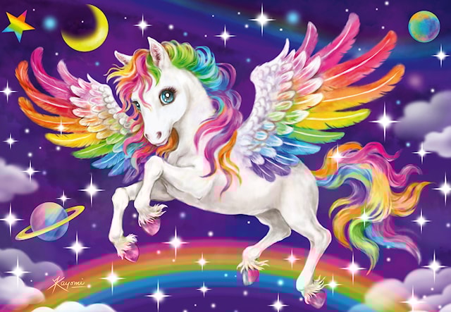 Produktbilde 2 for Unicorn And Pegasus Puslespill 2x24 brikker Ravensburger