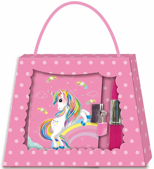 Päiväkirjasetti huulipunakynällä Suntoy