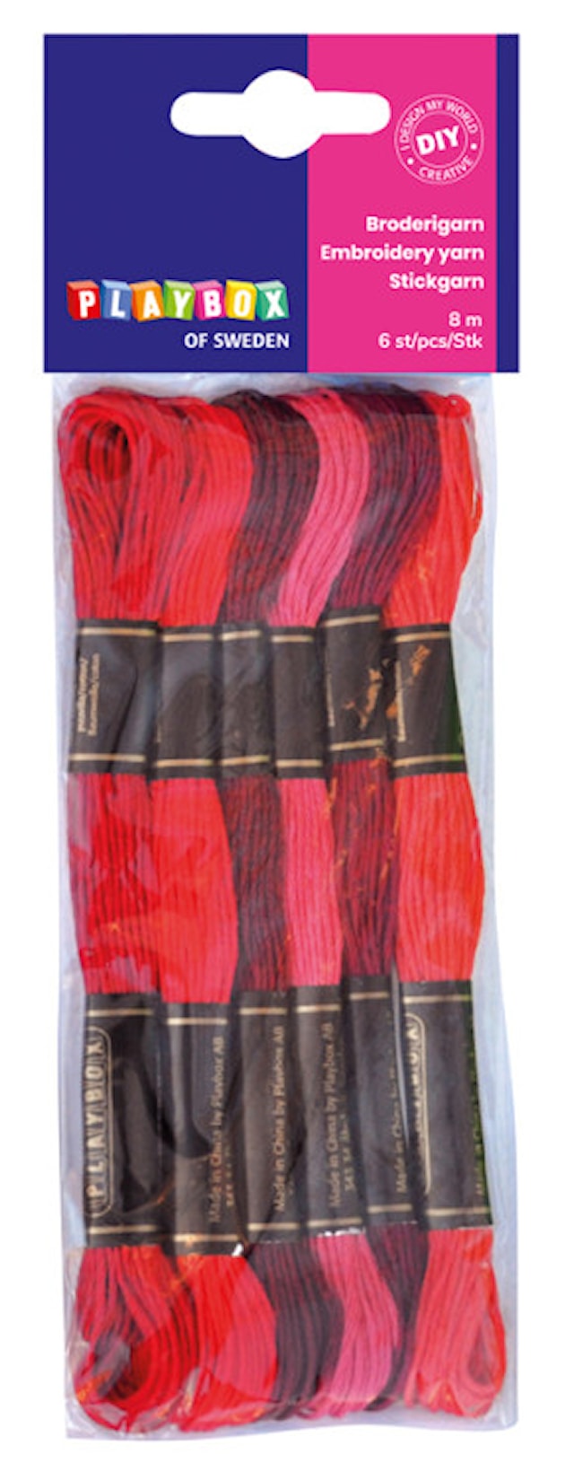 Kirjontalanka punainen Playbox