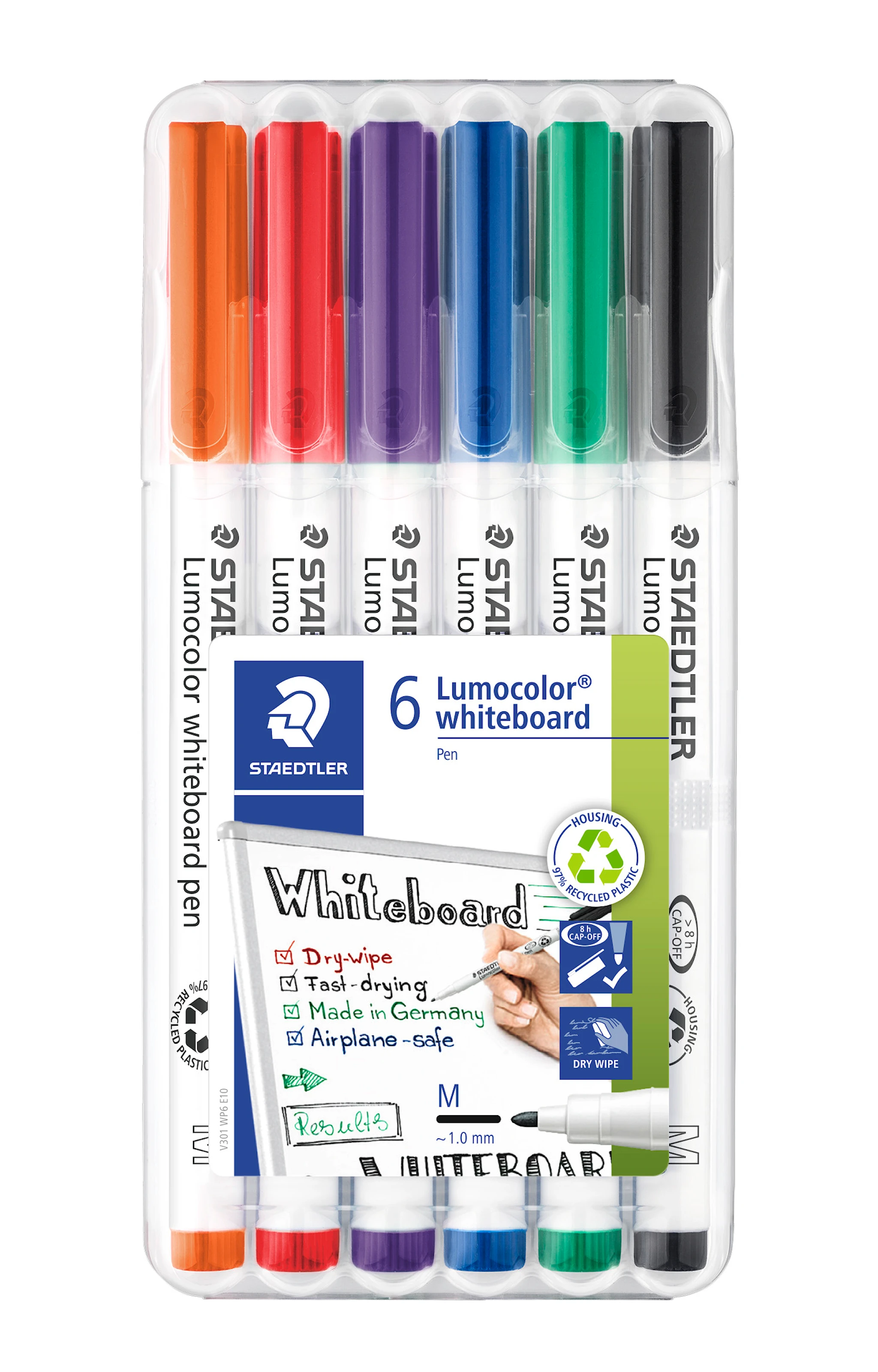 Tuotekuva ille Lumocolor Whiteboard-markerit 1,0mm 6-pack Staedtler