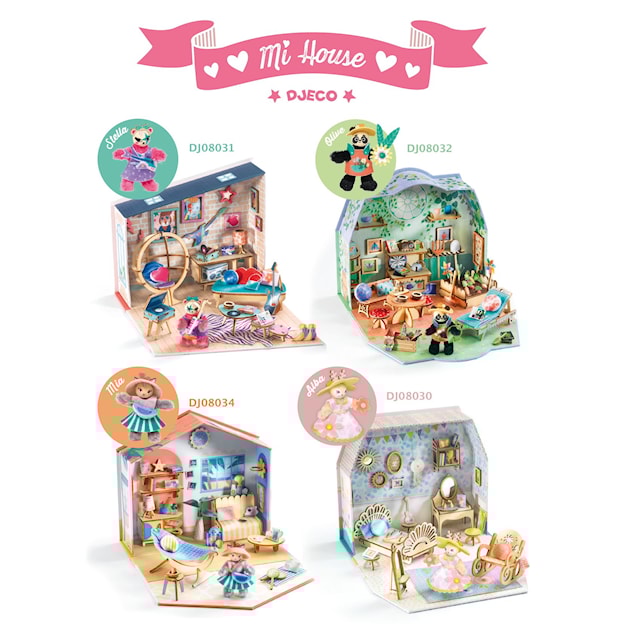 Produktbild 3 för Skapa och Dekorera Miniatyrhus Rosie Mi House Djeco