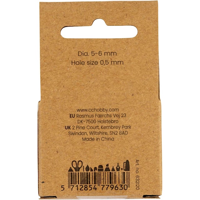 Produktbild 4 för Sötvattenspärlor Hålstl 0,5mm ⌀5-6 mm Pärlemorsfärger 60 st Creativ Company