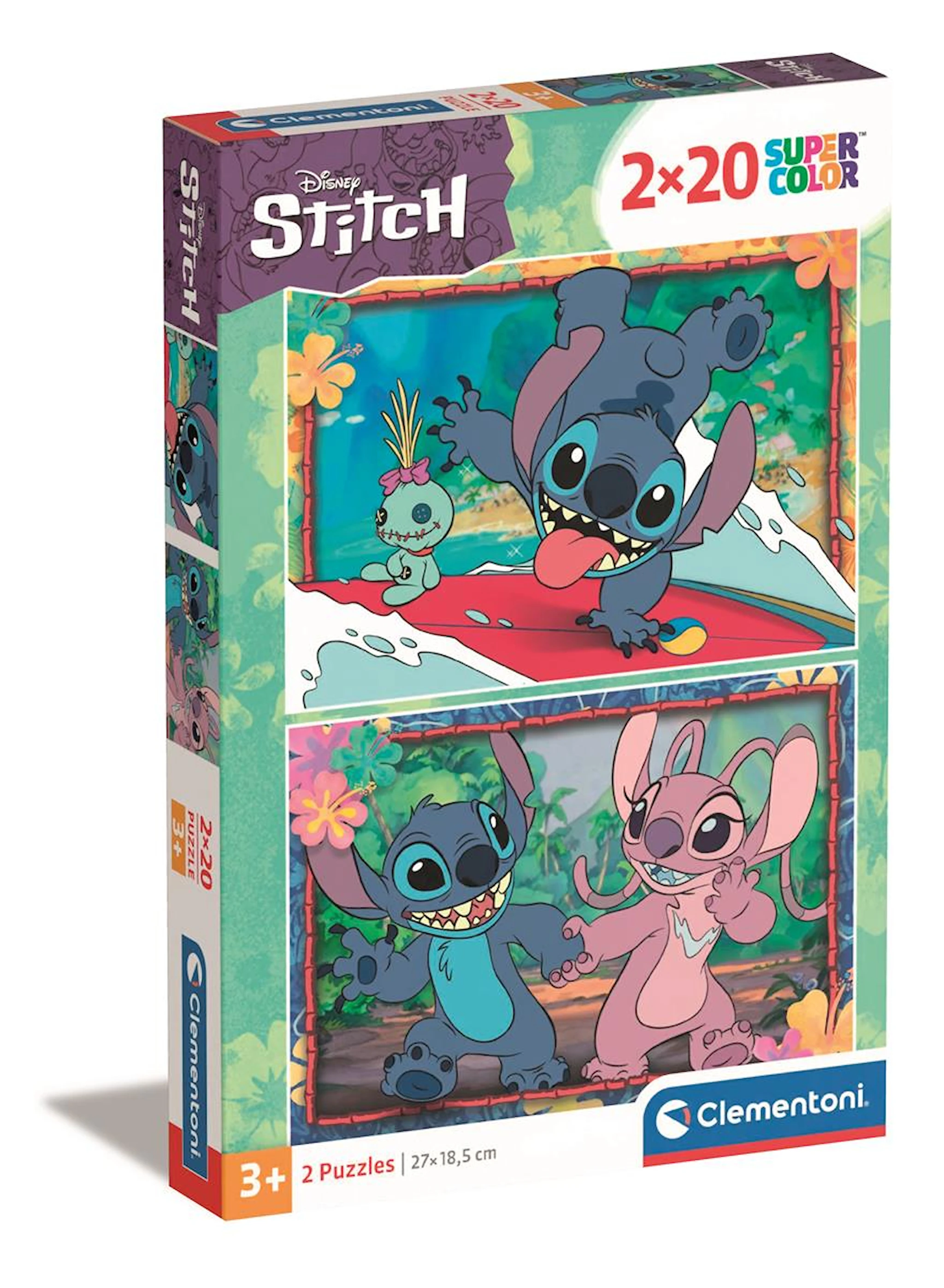Produktbilde for Puslespill 2X20 brikker Disney Stitch, Clementoni
