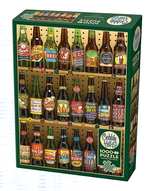 Produktbild 2 för Pussel Beer Collection 1000 bitar, Cobble Hill