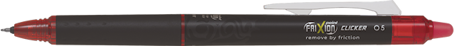Produktbilde 1 for FriXion Point Clicker 0.5 - Geleblekkpenner - Rød - Fine Spiss  Pilot