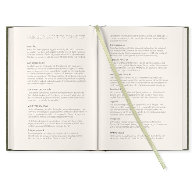 Produktbild 4 för 1-Års Dagbok A5 Khaki Green Paperstyle