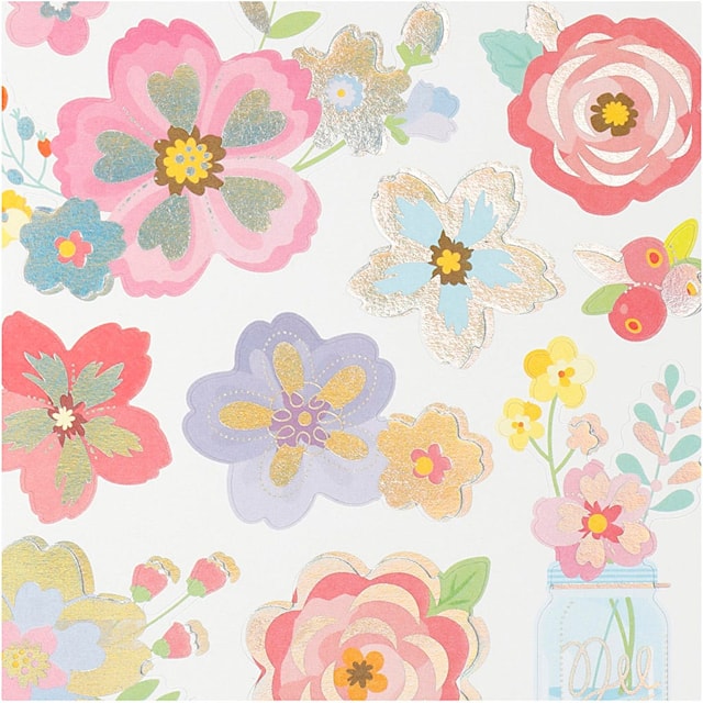Produktbild 3 för Klistermärken Vårblommor 1 ark Creativ Company