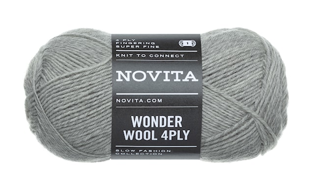 Tuotekuva 1 - Wonder Wool 4PLY 50g Sumu 075 Novita