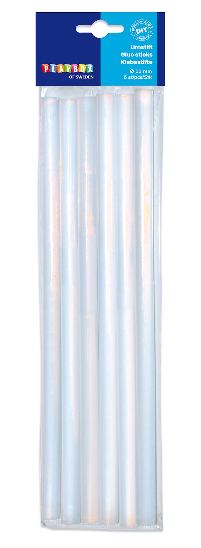 Produktbilde 1 for Limstift Ø 11 mm 6 stk. Playbox