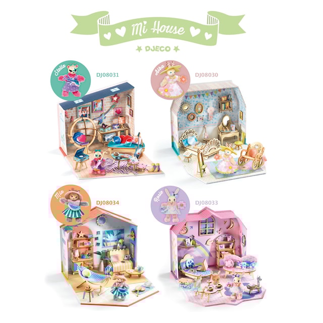 Produktbilde 3 for Lag og dekorer miniatyrhus Olive Mi House Djeco