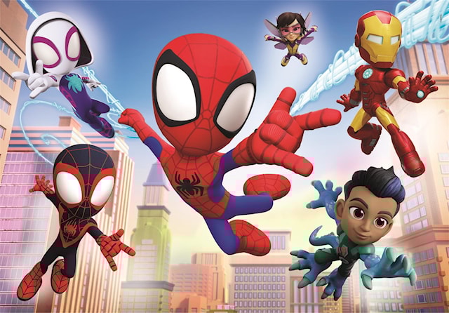 Produktbilde 2 for Puslespill 2x60 brikker Spidey and his Amazing Friends, Clementoni