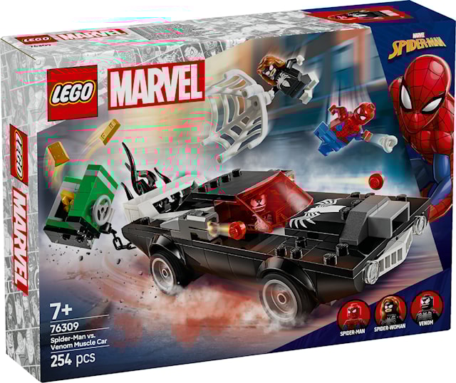 Tuotekuva 1 - Spider-Man vastaan Venom-muskeliauto LEGO® Super Heroes (76309)