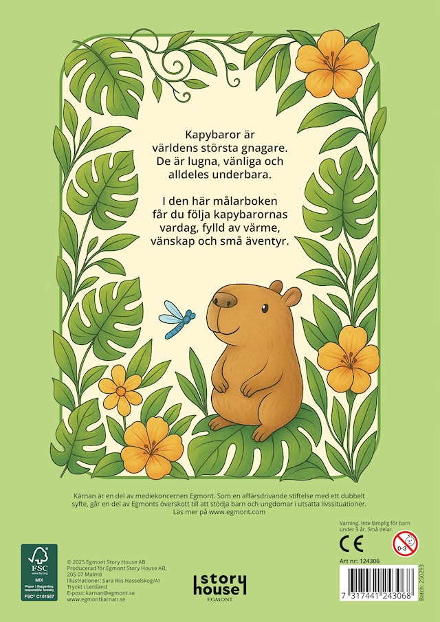 Produktbild 3 för Målarbok Kapybaras Kärnan