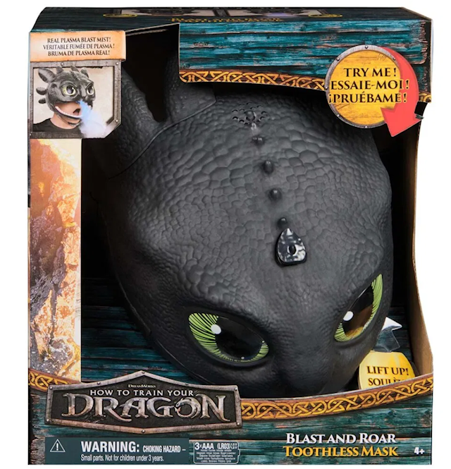 Produktbild 1 för Dragons Movie Bland and Roar Toothless Mask med Ljud och Ljus